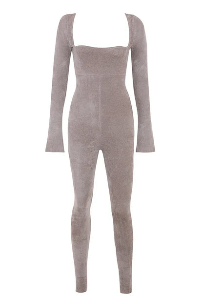 Isis Mink Heavy Chenille Loungewear Jumpsuit