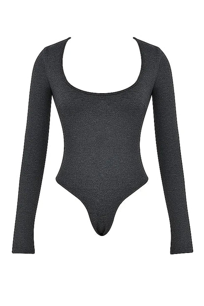 Marianna Charcoal Loungewear Bodysuit