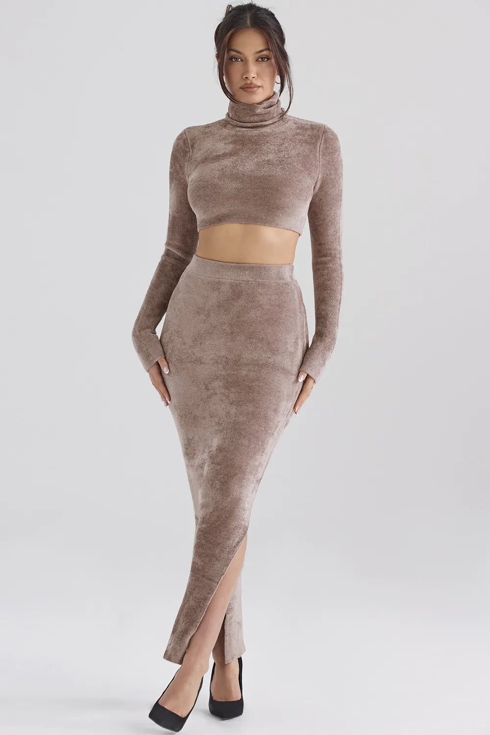 Rene Rose Chenille Maxi Skirt