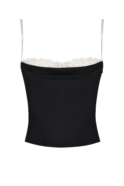 Eli Black & Off White Underwired Top