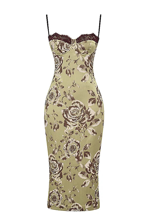 Cassia Floral Print Midi Dress