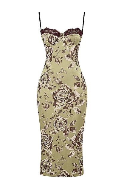 Cassia Floral Print Midi Dress