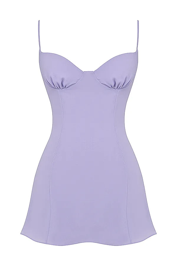 Christiana  Lavender Mini Dress