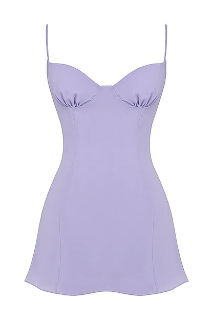 Christiana  Lavender Mini Dress