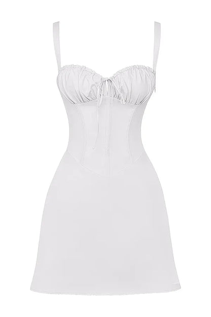 Carlotta White Corset Mini Dress