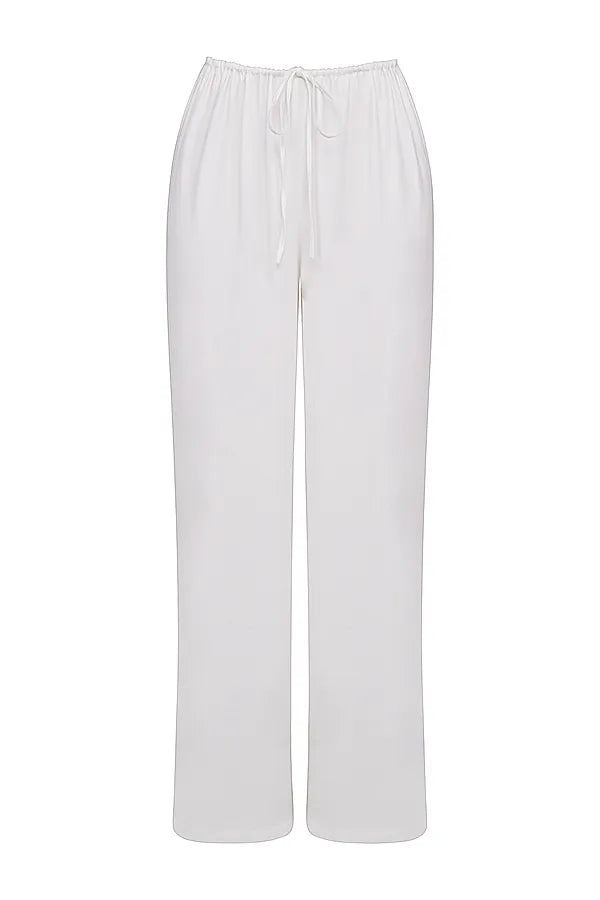 Cleo Ivory Linen Mix Trousers