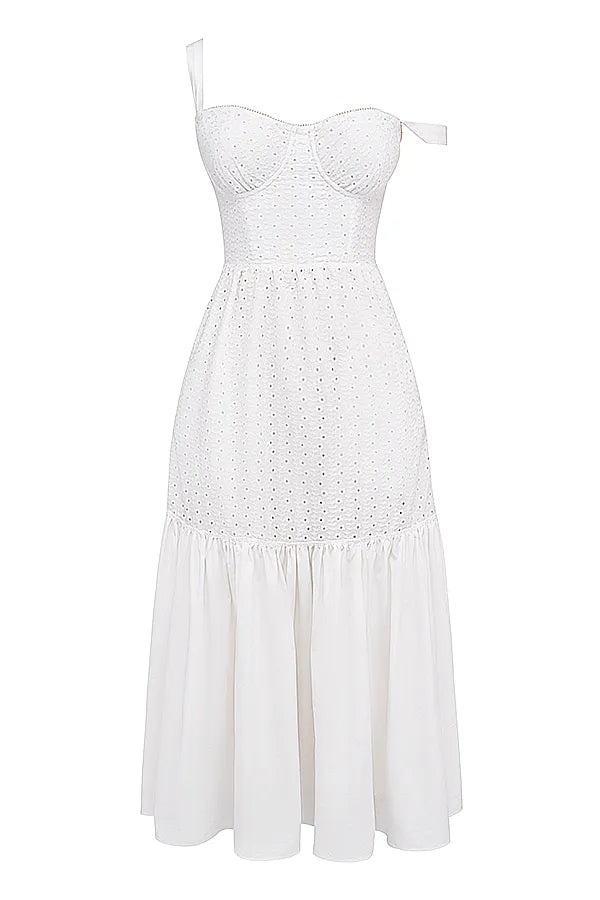 Elia White Broderie Anglaise Midi Sundress