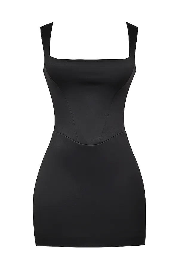 Enya Black Corset Mini Dress