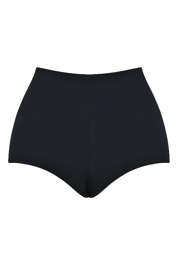 Tahni Black High Waisted Shorts
