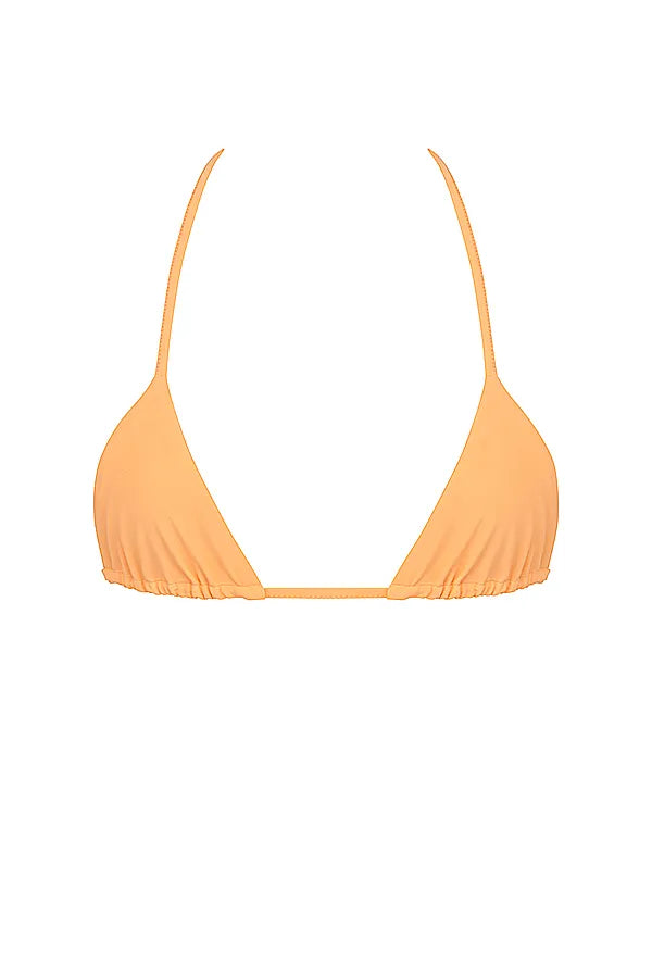 Tropez Light Orange Halter Neck Bikini Top