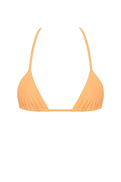 Tropez Light Orange Halter Neck Bikini Top