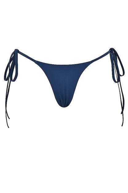 Santorini Deep Blue Tie Side Bikini Bottom