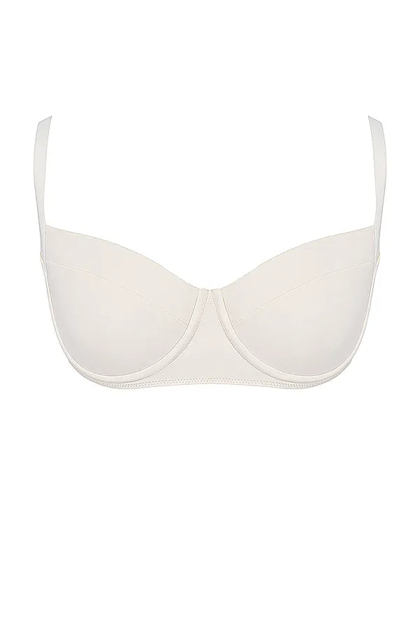 Lourdes Vanilla Underwired Bikini Top