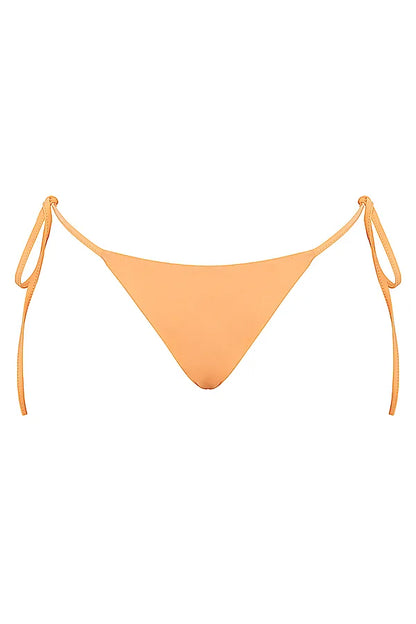 Santorini Light Orange Tie Side Bikini Bottom