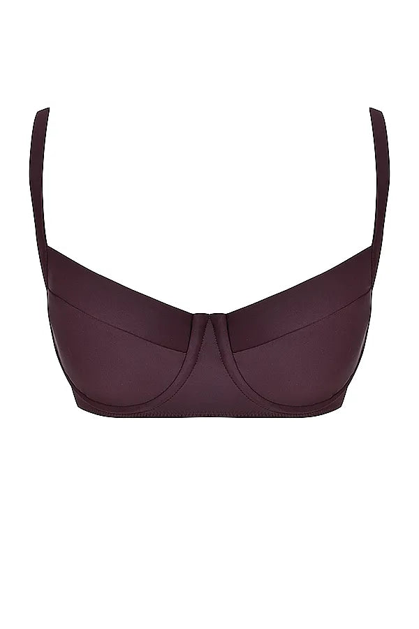 Lourdes Cacao Underwired Bikini Top