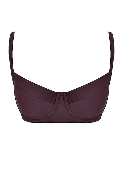 Lourdes Cacao Underwired Bikini Top