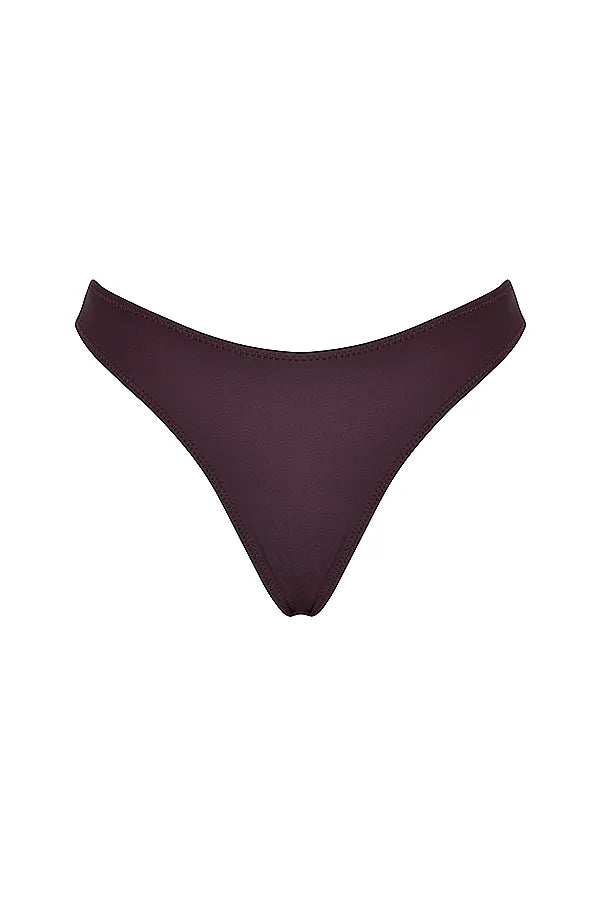 Capri Cacao High Leg Bikini Bottom
