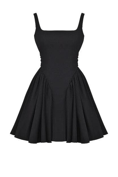 Florianne Black Bow Mini Dress