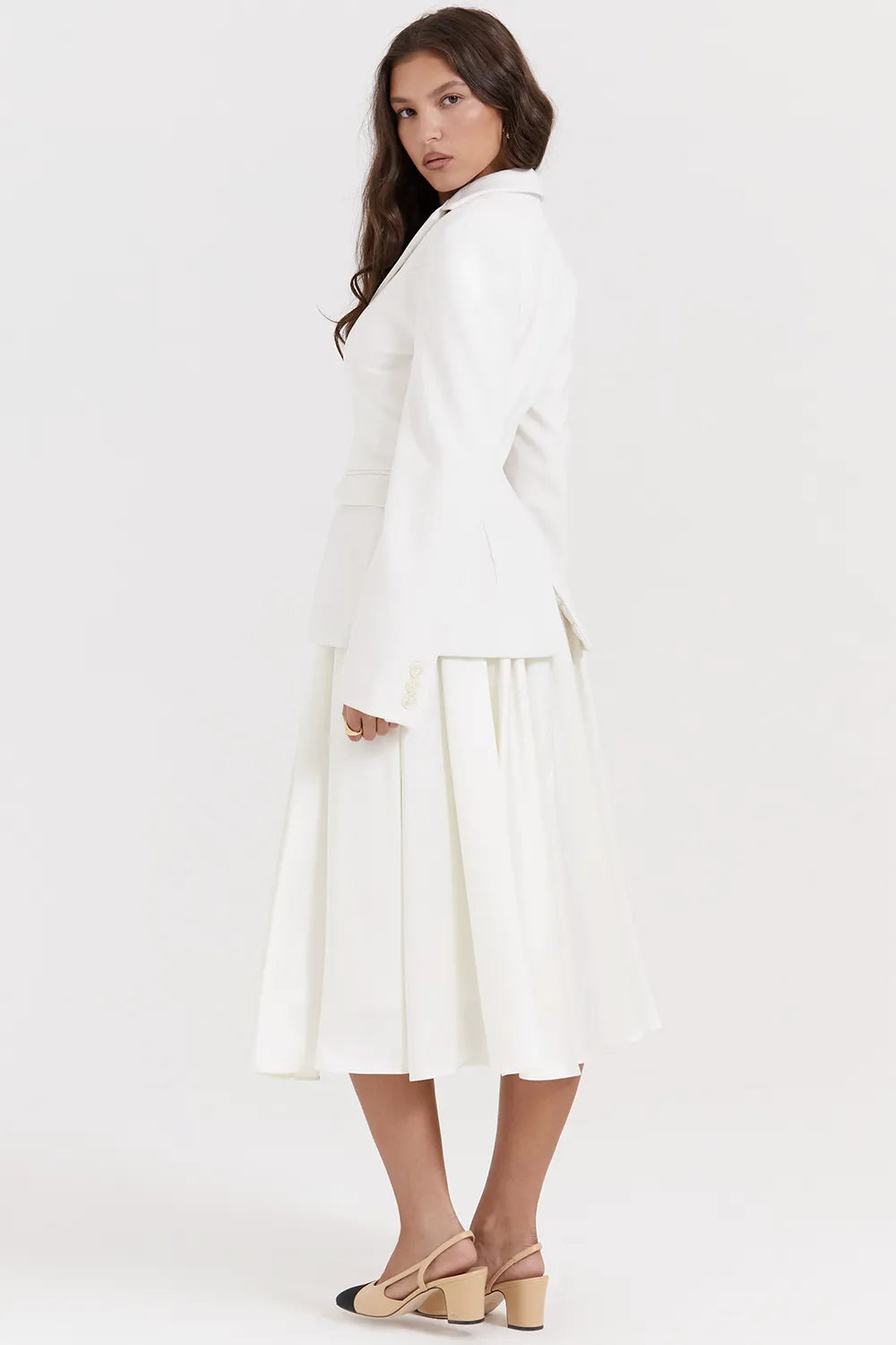 Sariah Ivory Contour Tailored Blazer