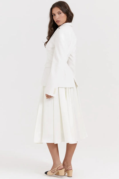 Sariah Ivory Contour Tailored Blazer