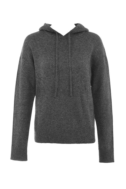 Jionni Charcoal Cashmere Blend Hoodie