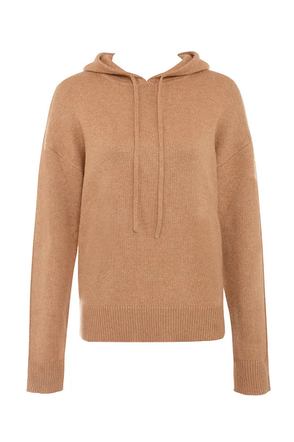 Jionni Camel Cashmere Blend Hoodie