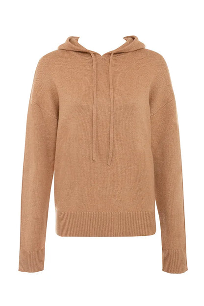 Jionni Camel Cashmere Blend Hoodie