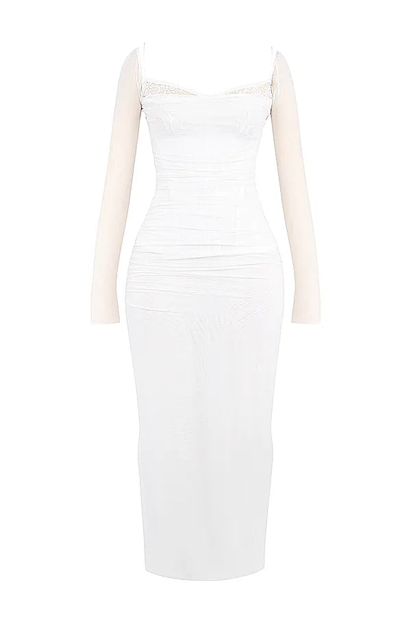 Katarina White Maxi Dress