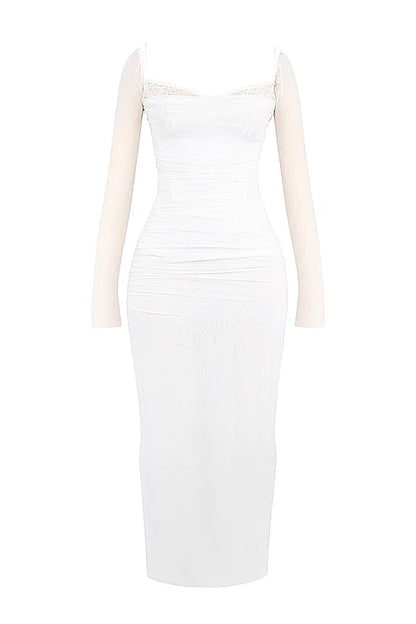 Katarina White Maxi Dress