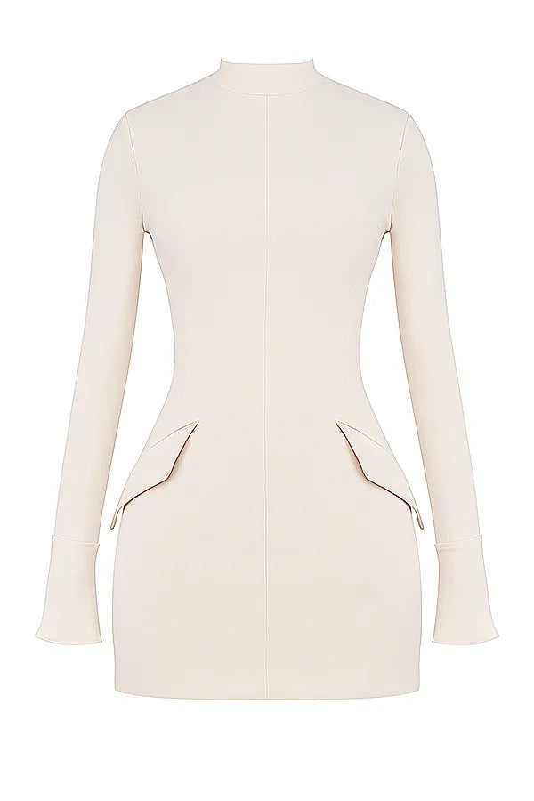 Mahalia Vintage Cream Mini Dress