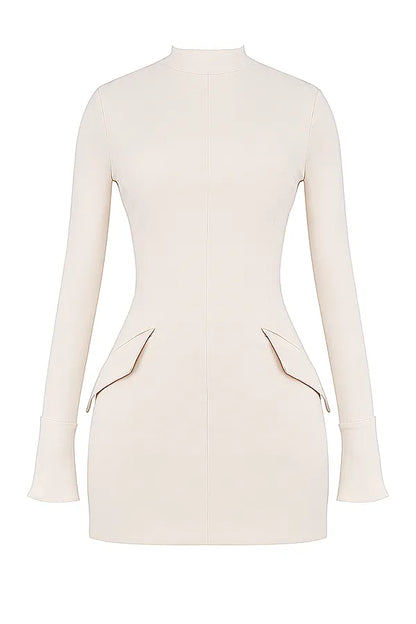 Mahalia Vintage Cream Mini Dress