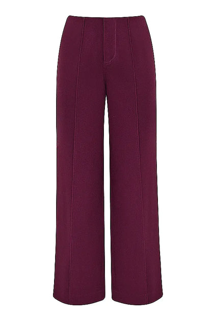 Rivi Wine Straight Leg Trousers