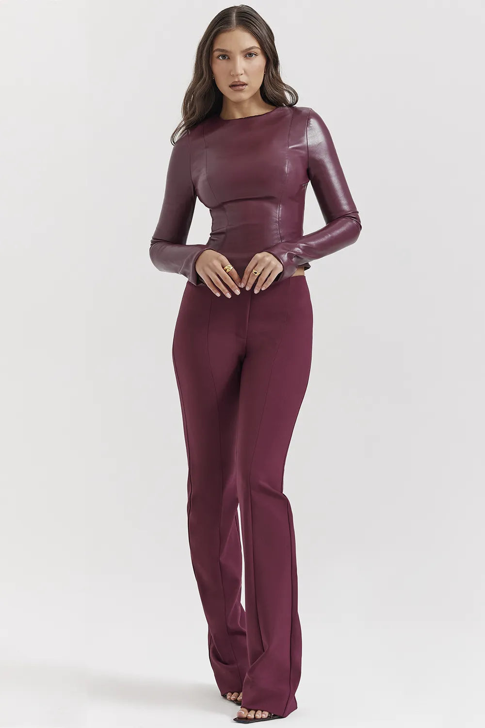 Lillie Wine Trousers