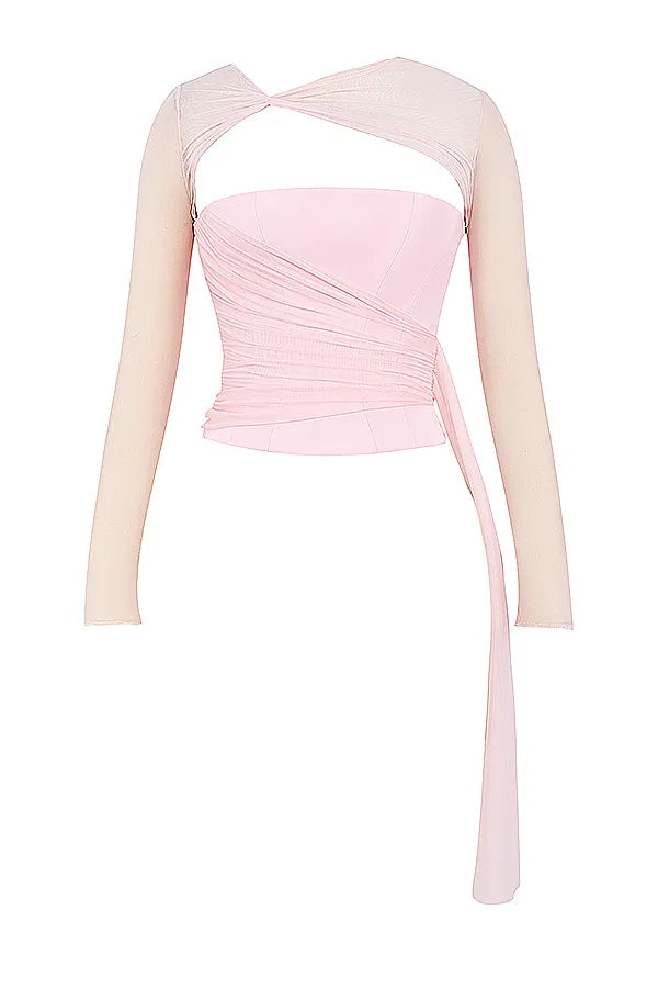 Mistress Rocks Peony Long Sleeve Corset - SALE