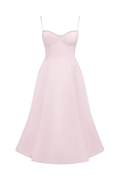 Mademoiselle Ballerina Pink Midi Dress