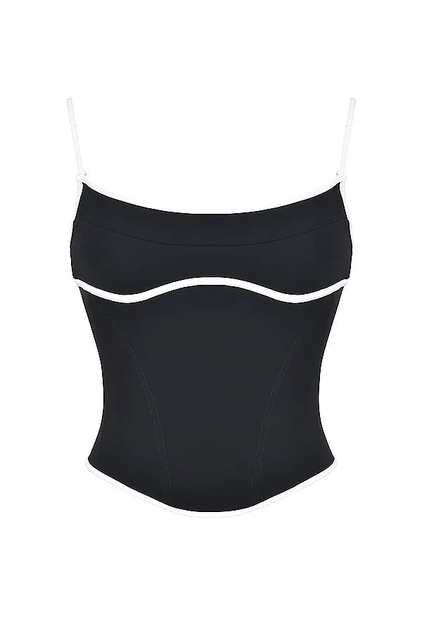 Mistress Rocks Black Structured Corset - SALE