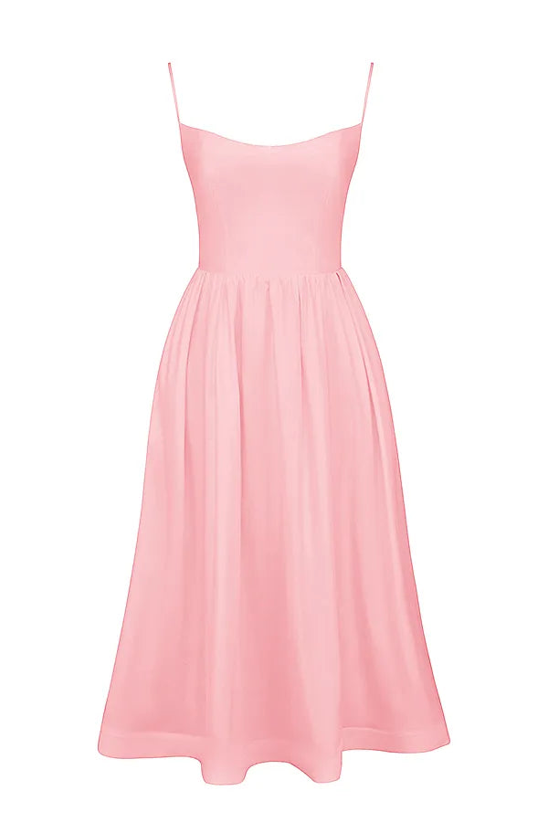 Lolita Rose Pink Cotton Corset Sundress