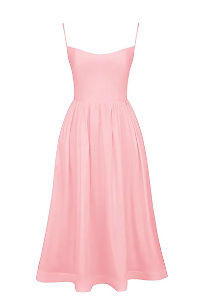 Lolita Rose Pink Cotton Corset Sundress