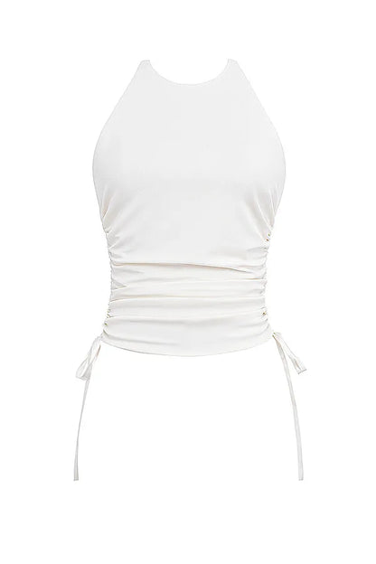 Mistress Rocks Ivory Open Back Halter Top - SALE