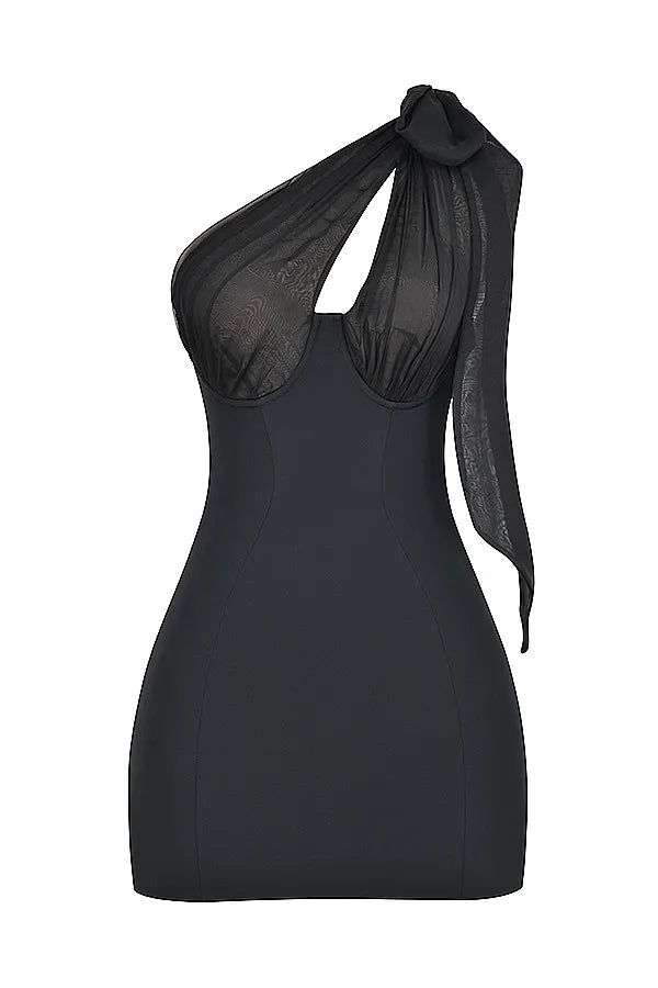 Mistress Rocks Black Cutout One Shoulder Top - SALE