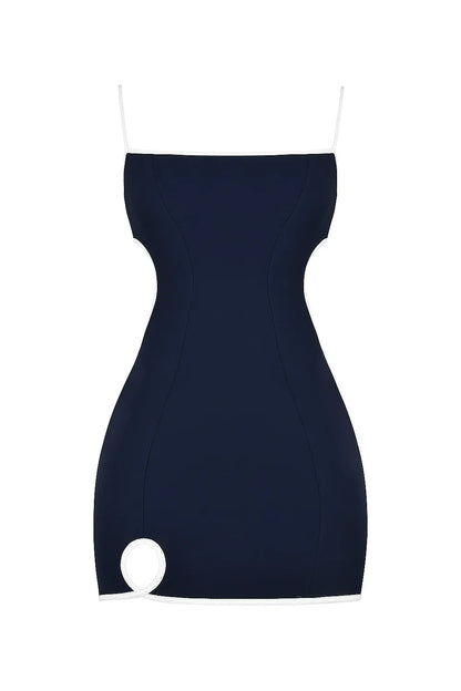 Mistress Rocks Navy Open Back Mini Dress - SALE