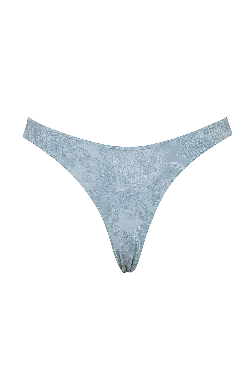 Capri Blue Paisley High Leg Bikini Bottom