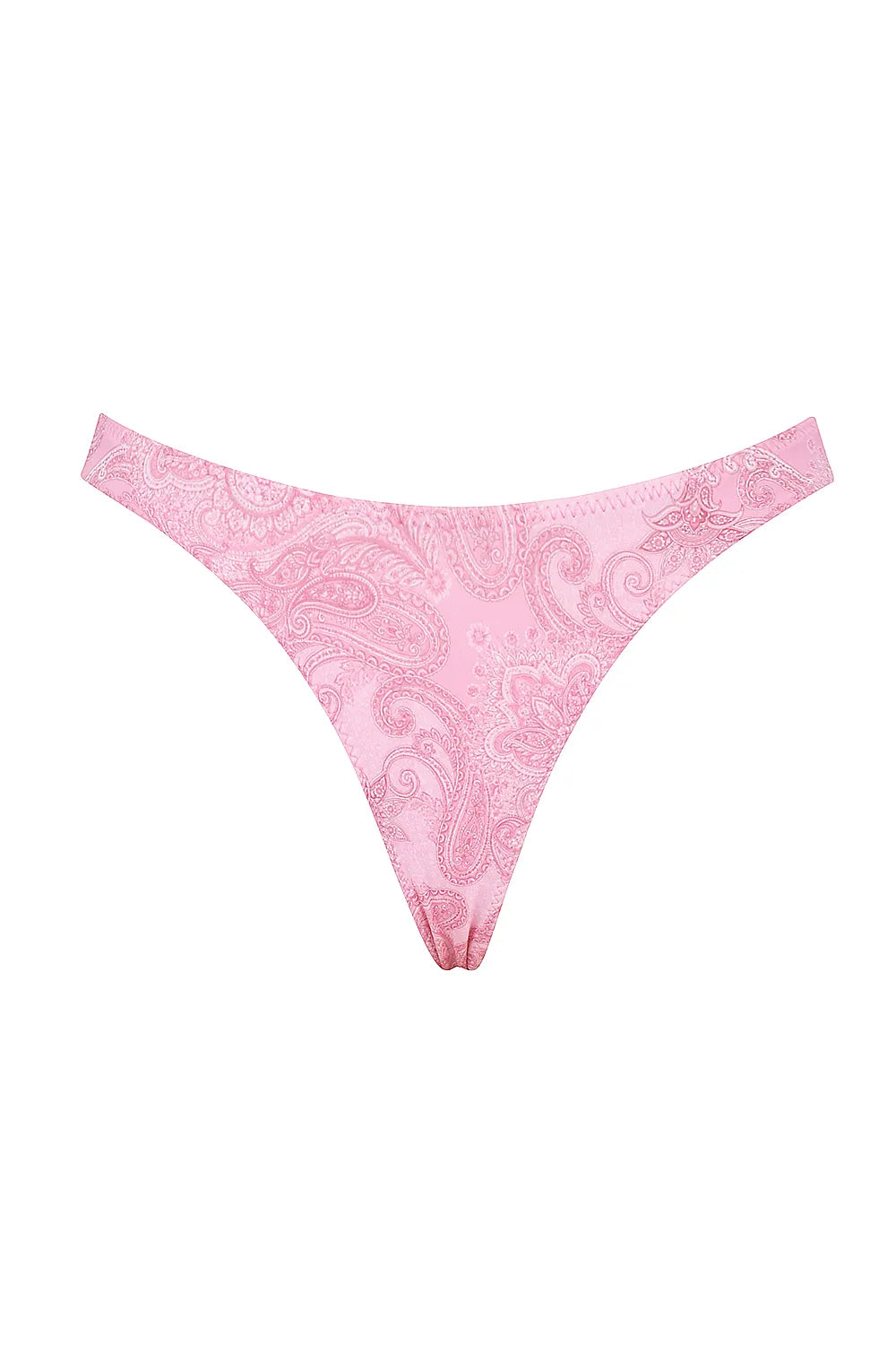Capri Pink Paisley High Leg Bikini Bottom