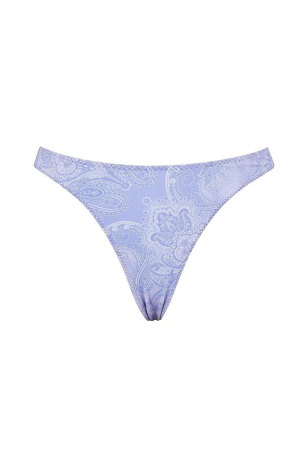 Capri Lavender Paisley High Leg Bikini Bottom