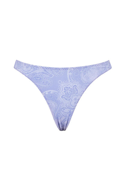 Capri Lavender Paisley High Leg Bikini Bottom