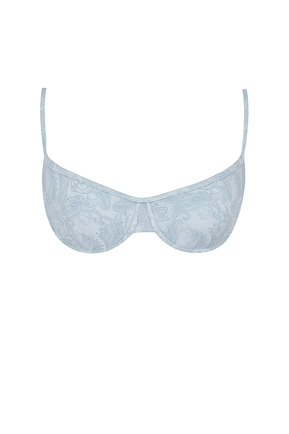 Antibes Blue Paisley Underwired Bikini Top