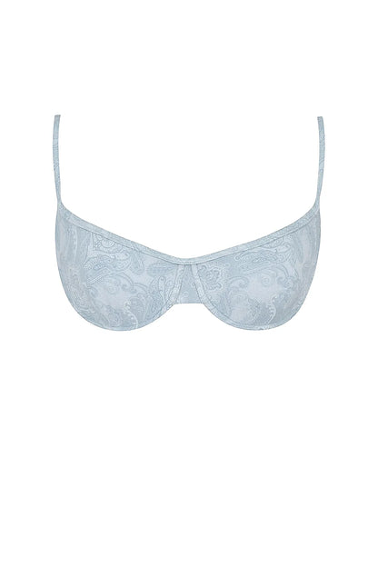 Antibes Blue Paisley Underwired Bikini Top