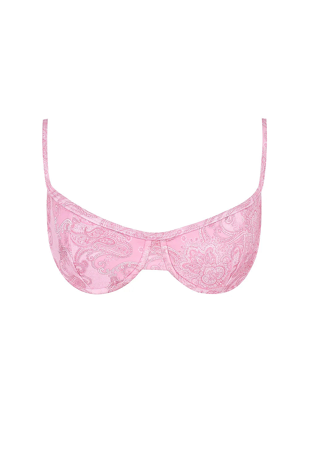 Antibes Pink Paisley Underwired Bikini Top
