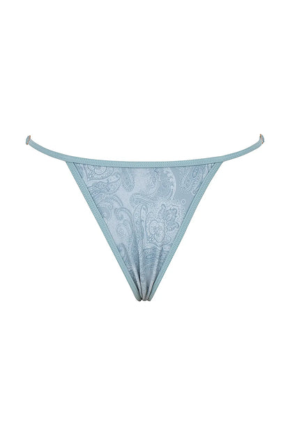 Cote DAzur Seafoam Paisley Thong Bikini Bottom