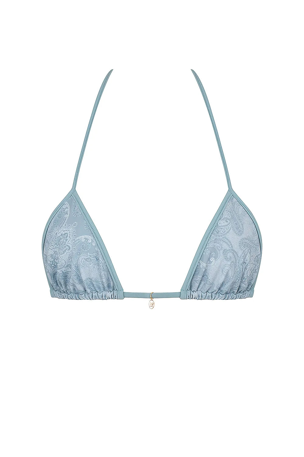 Bali Blue Paisley Triangle Bikini Top